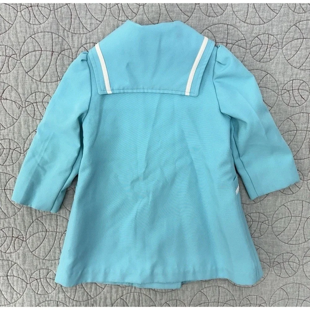 Vintage‎ 80s 90s Disney Winnie the Pooh Nautical Sailor Coat Jacket USA / Size 4